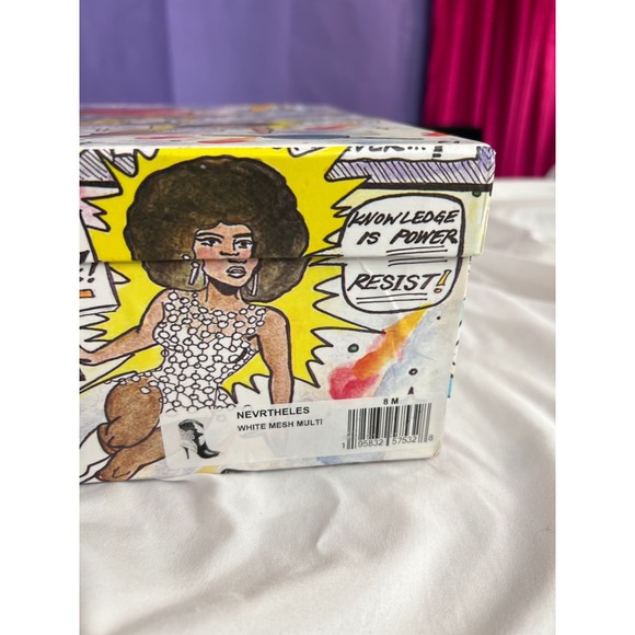 Jeffree Star Nevrtheles White Mesh Multi Butterfly Western Boots Heels Size 8M - Picture 4 of 7